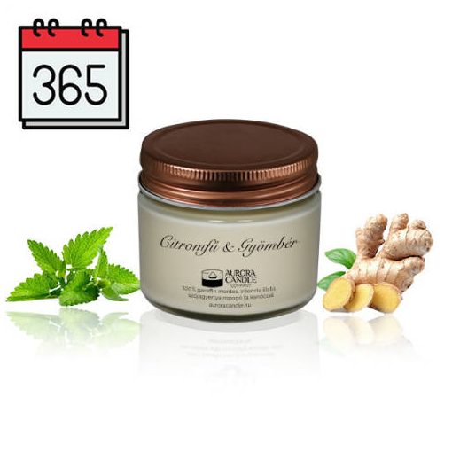 Aurora Vintage illatgyertya CITROMFŰ ÉS GYÖMBÉR