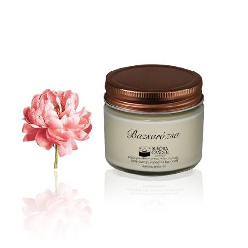 Aurora Vintage illatgyertya BAZSARÓZSA