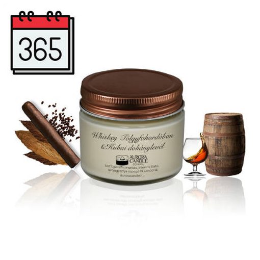 Aurora Vintage illatgyertya WHISKEY TÖLGYFAHORDÓBAN