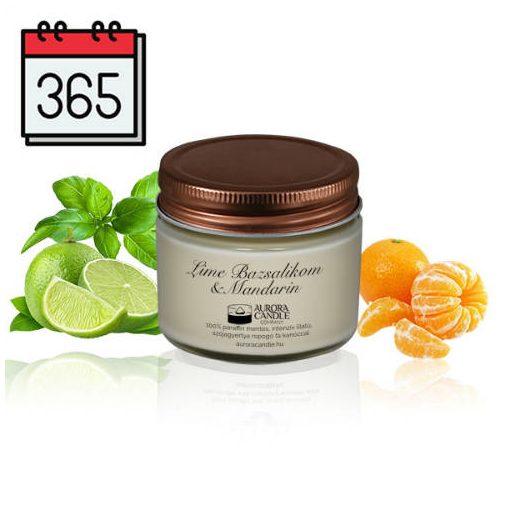 Aurora Vintage illatgyertya LIME BAZSALIKOM & MANDARIN